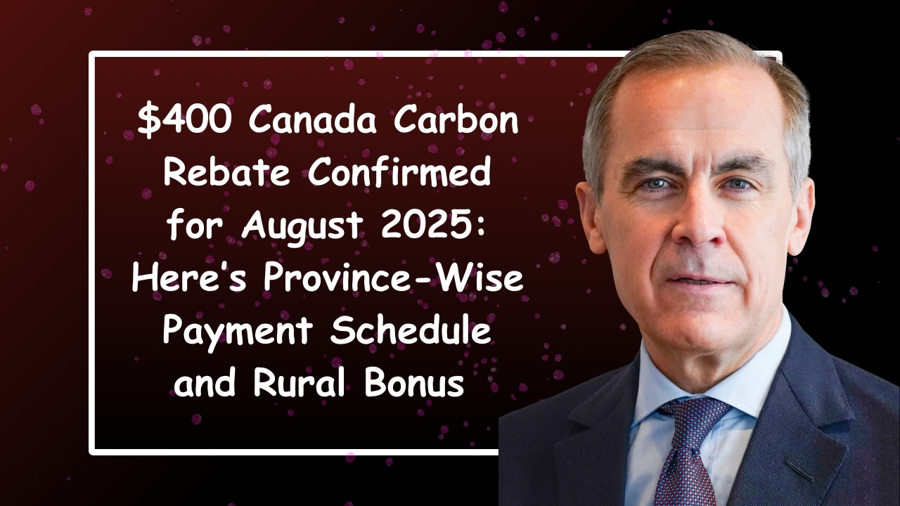 $400 Canada Carbon Rebate Confirmed for August 2025